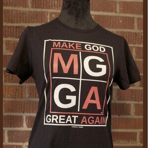 Women's Make God Great Again T-Shirt_Black